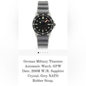 GPW German Military Titanium Automatic Watch